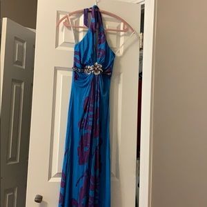 Sky halter top maxi dress